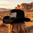 thumbnail image 4 of JULMCOMO 250th Anniversary USA Cowboy Hat Felt American Flag Roll Up Vintage 1776 Hat for 4th Of July Black, 4 of 5