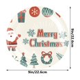 thumbnail image 3 of Guozer Disposable Dinnerware Set 10PCS Dinner-plate Christmas Plates Dinnerware for Christmas Party, New Year's Party, Birthday Party, Wedding, 3 of 6