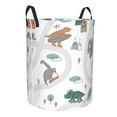 thumbnail image 2 of Bingfone Dino On A Skateboard Surf Waterproof Foldable Laundry Hamper Bucket With Handles For Storage Bin,Clothes Hamper (Medium), 2 of 8