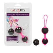 CalExotics Cocolicious Heart Shaped Silicone Kegel Trainer (3 Weight Set) - Pink & Black