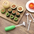 thumbnail image 4 of Shiogb Vegetable Cutter,Corkscrew Multifunctional Vegetable Corer 4 Size Interchangeable Head Vegetable Screwdriver Digging Kitchen Gadget Cooking Tool for Removing From Vegetables, 4 of 7