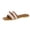 Brown, variant on Bow Knot Slide Sandals for Women Square Toe Slip On Dual Strap Linen & Leather Flat Slippers Non Slip Comfortable Beach Casual Daily Sandals