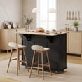 thumbnail image 2 of HOMCOM Mobile Kitchen Island with Charging Station, Drop Leaf Kitchen Cart, 2 of 10
