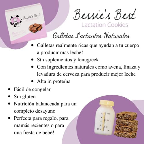 Bessie’s Best Lactation Cookies for Breastfeeding - Lactation Snacks - 3 Dozen