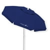 6.5' Caribbean Joe tilting beach umbrella, double canopy windproof design with UV protection, with color matching carry case