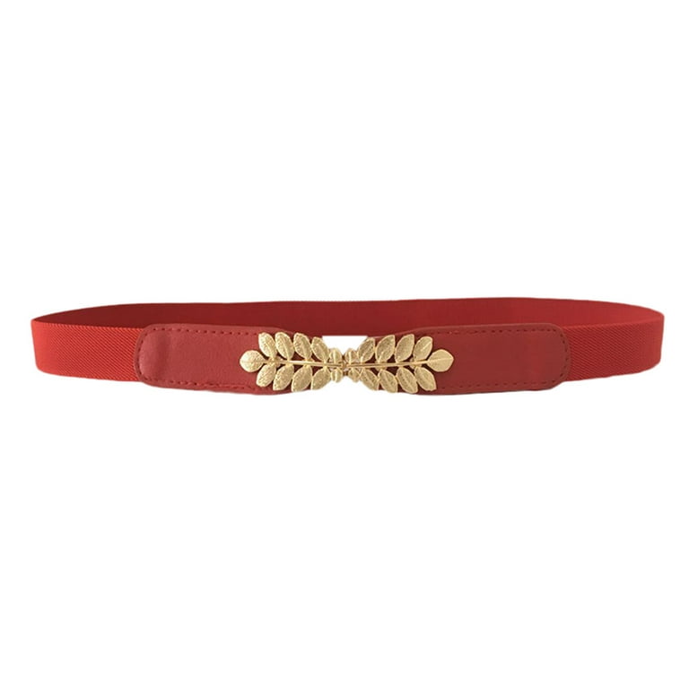 Buy Red And Gold Waist Belt With Elegant Polki, High Grade Shell