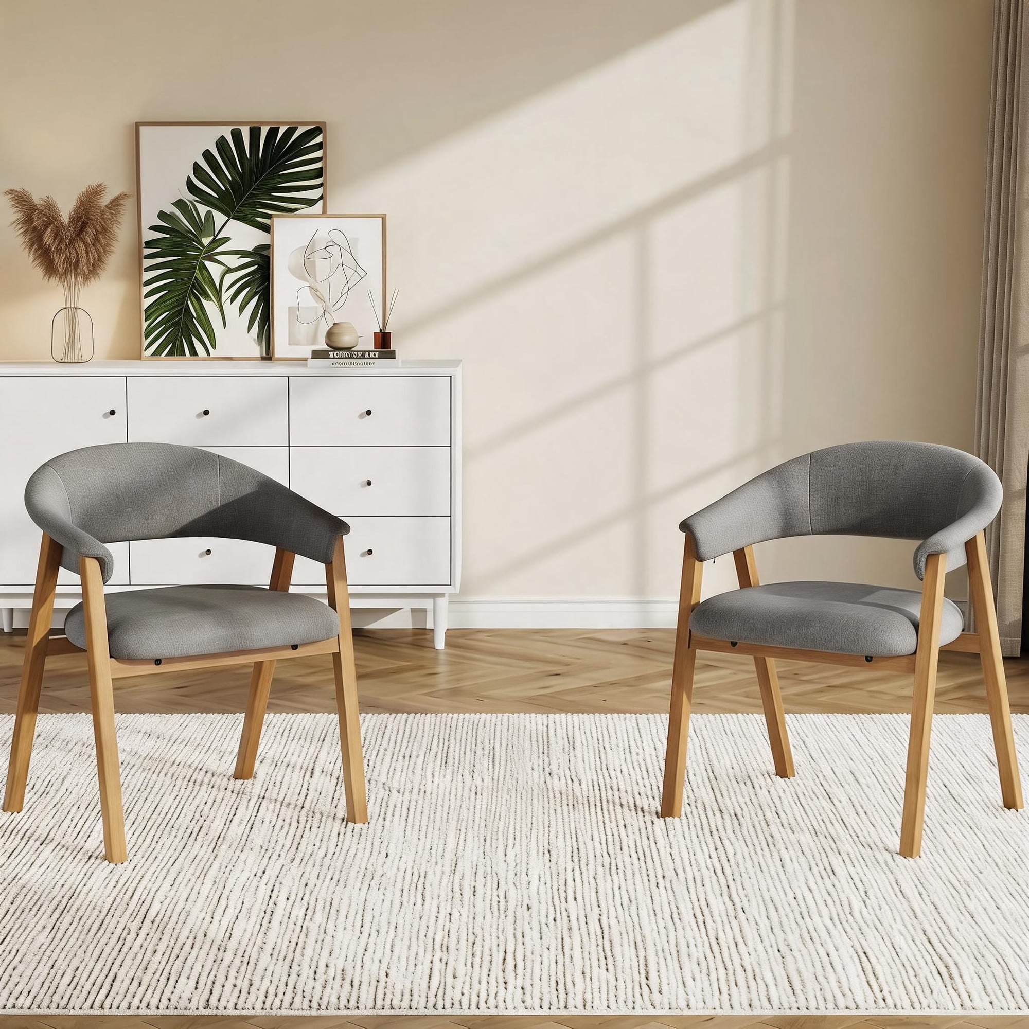 2pcs modern upholstered dining chairs product