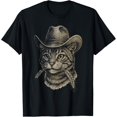 thumbnail image 1 of Funny Cat Cowboy Western Country Camiseta, 1 of 2