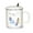 Feather-1, variant on Ceramic Mug Elegant Feather Design with Spoon and Lid