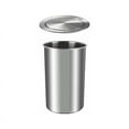thumbnail image 1 of Conducto de basura de acero inoxidable para encimera empotrado, receptáculo oculto con tapa abatible para cocina, baño, oficina, ahorro de espacio, resistente a rayones, resistente al aceite, fácil, 1 of 5