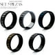 thumbnail image 2 of Set de Anillos giratorios Anillo de ansiedad de acero inoxidable para hombres Anillo antiestrés  Anillos de banda cubana chapados en negro, 2 of 6