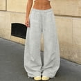 thumbnail image 4 of Bibifish Men Womens Pants Lazy Wide Leg Sweatpants Loose Fit Casual Sports Pants Soft Comfortable Daily Wear Trousers With Pockets, 4 of 5