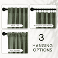 thumbnail image 4 of NICETOWN Olive Green Linen Curtains 84 inch Length for Living Room, Light Filtering Curtain for Bedroom, 52 inch Wide Drapes with Rod Pocket Back Tab, 2 Panels, 4 of 7