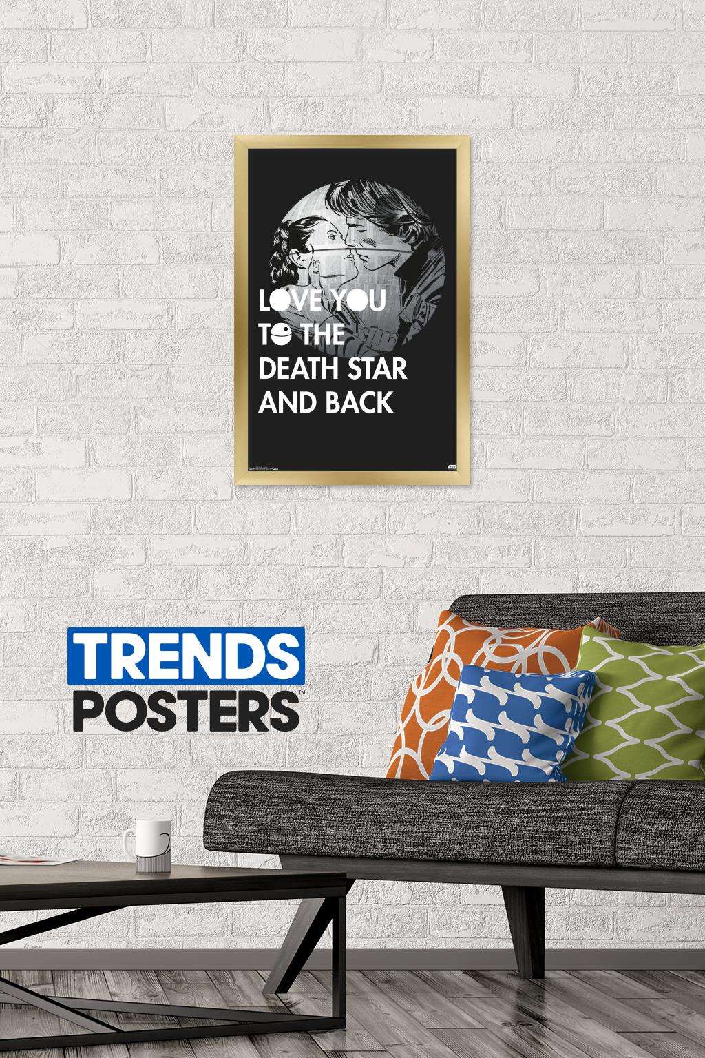Star Wars: Saga - Love You Wall Poster, 14.725" x 22.375", Framed