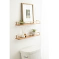 thumbnail image 5 of Kate and Laurel 4 cm x 24 cm Floating Wall Shelves (2 Count), 5 of 6
