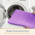 thumbnail image 6 of ComfiTime 3-Piece Memory Foam Bathroom Rug Set, Non-Slip Bath Mats for Bathroom Floor, Soft & Ultra Absorbent Shower Rug, Quick Dry Machine-Washable Bathmats, 17 x 24 & 20 x 24 & 20 x 32, Lavender, 6 of 9