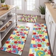 thumbnail image 2 of Pioneer Flower Floral Print Pattern Kitchen Rugs Sets Of 3,Kitchen Runner Rugs Non Skid Washable,Decorative Kitchen Floor Mats for Kitchen,Sink,Laundry,17X30 Inch + 17X47 Inch + 17X59 Inch, 2 of 6