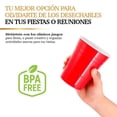 thumbnail image 3 of Vasos de Plástico MIXOLOGIC Rígido Reutilizables Ecológicos 10 Piezas de 530 ml, 3 of 8