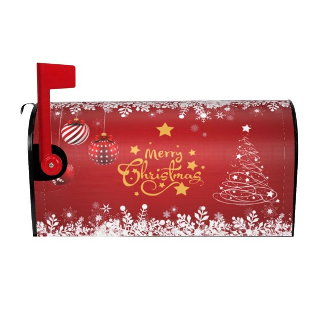 Funda magnética navideña Yomane de 65 x 53 cm para buzón