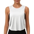 thumbnail image 4 of Womens Workout Tank Tops Racerback Sleeveless Running Workout Yoga Tops Summer Beach Athletic Shirts White S, 4 of 7
