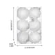 thumbnail image 3 of Ganfancp Christmas New Glitter Foam Ball Set Christmas Tree Pendant Decorations Christmas Tree Decoration Ball Window Door Hanging Ornaments Ofertas Flash Liquidación Bola de Navidad*6, 3 of 7