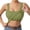 #01Green, variant on One-piece Chest Tank Tops for Women Square Neck Racerback Sleeveless Gym Slim Fit Basic Yoga Tee Tops