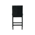 thumbnail image 6 of Belen Kox Picket House Furnishings Pia Faux Leather Counter Height Side Chair Set in Black, 6 of 12