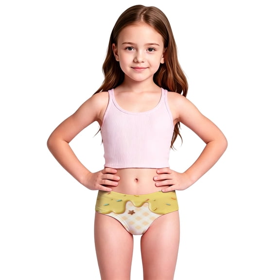 Girls Swim Bikini Bottoms with Fully Lined, UPF 50 Sun Protection Swimsuit Soft Quick-Dry for Beach Pool 2-8 Years