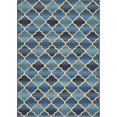 thumbnail image 1 of Unique Loom Tapis d'Extérieur à Treillis 4 Pieds x 6 Pieds Rectangle Bleu/beige, 1 of 1