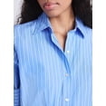 thumbnail image 4 of Free Assembly Women's Belted Bubble Hem Cotton Mini Dress with Long Sleeves, Sizes XS-XXL, 4 of 4