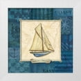 thumbnail image 3 of Charlene Audrey 12x12 White Modern Wood Framed Wall Art Titled - Sailing III, 3 of 5