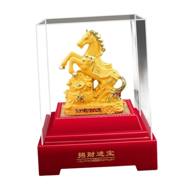Elodie Feng Shui Ornement Année du Cheval Statue de Cheval Moderne pour Bureau Entreprise Bureau B