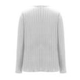 thumbnail image 6 of BSDJILFG Plus Size Shirts for Women Long Sleeve Knit Sweater Dressy Soft Ribbed Knit V-Neck Pullover Blouse ,XL-5XL, 6 of 7