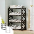 thumbnail image 1 of Sentmoon Shoe Rack for Entryway Tall Shoe Rack Shoe Rack Shoe Rack Organizer Four Tier Shoe Rack Daily Use Bedroom Closet Entryway Bedroom for Closet and Organization, 1 of 9