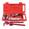 thumbnail image 2 of Pipe Flaring Kit, Professional Brake Line Flare Kit Single Flaring Swaging Tool Brake Fuel Tube Repair Flare Kit With Cutter Bending Tool Set HVAC, Tubing, Copper Pipe Flaring, 2 of 8