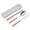 B, variant on Binwennn Living Room End Table Mats Place Mats Outdoor Table Mats Stainless Steel Portable Tableware Three Piece Students Outdoor Spoon Chopsticks Fork Set