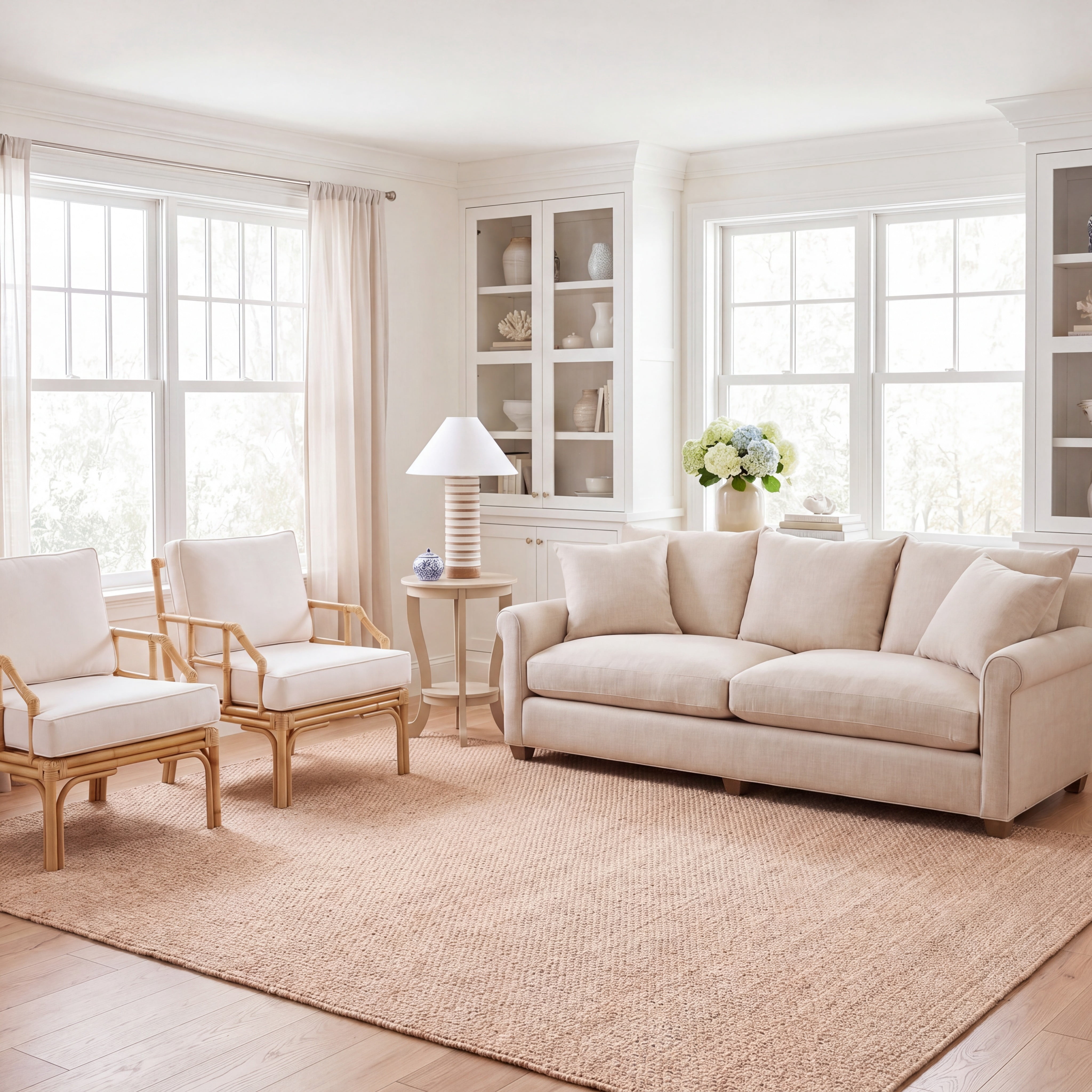 Safavieh Natural Fiber Malcolm Solid Area Rug, Natural, 8' x 10'