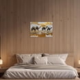 thumbnail image 3 of ZHONGYUTONG Camel Canvas Wall Art Desert Animal Pictures Wildlife Painting Country Farm Poster for Kitchen Living Room Decor Framed (12.00" x 18.00"), 3 of 5