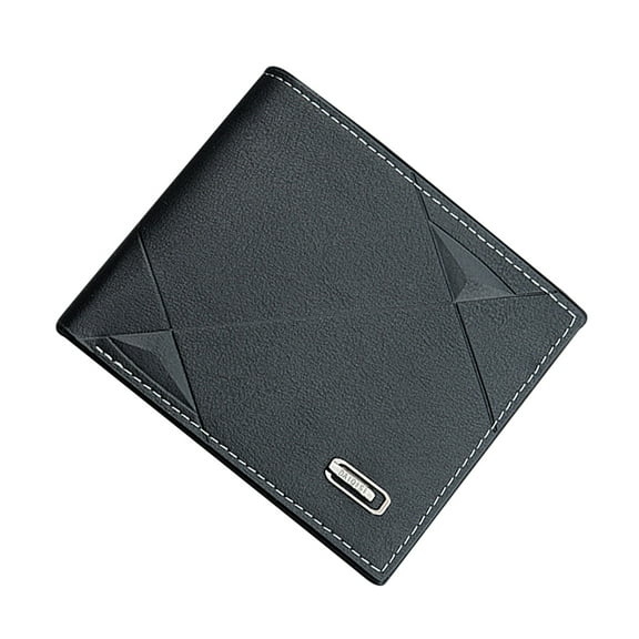LULULION Mens Small Wallet Black Polyester 1Pcs Storage