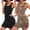 Black/Leopard, variant on Sexy Nightgowns for Women Tank Sleeveless Night Gown 2 Pack Sleep Dress Soft Nightdress Chemise Sleepwear