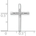 thumbnail image 4 of 10K White Gold .03Ct. Diamond Cross Chain Slide (Width 13.5) (Length 20) - Jbsp, 4 of 5
