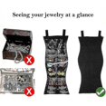 thumbnail image 4 of S Hanging Jewelry Izer, Dual Sided Closet Izers , Earrings Blet Necklace Socks Pantyhose Stora Display Bag -, 4 of 5