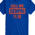 thumbnail image 3 of Instant Message - Call Me Senpai - Men's Short Sleeve Graphic T-Shirt, 3 of 6