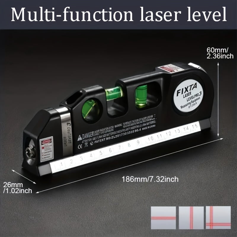 Fanruina Multipurpose Laser Leveling Tool Kit Standard Cross Line Laser and Beam Leveling Device