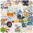thumbnail image 1 of Pegatinas Be Kind de vinilo impermeable de 5 a 10 cm, 50 unidades, para decoración, 1 of 4