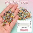 thumbnail image 3 of Uxcell 1800-Pack Cuentas Bugle, Cuentas de Vidrio de Tubo de Bordado de 2x6mm para Manualidades DIY/Pulsera/Collares Plateadas, 3 of 7