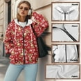 thumbnail image 6 of Garronmavis Christmas Reindeer Women Full Zip Up Oversized Sweatshirts Smooth Loose Womens Fashion Tops Hoodies Washable Casual Long Sleeve Outerwear Winter Outfit with Pocket, 6 of 7