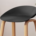 thumbnail image 2 of Noble House Soren Modern 30" Fabric Barstool with Iron Legs, Set of 2, Black, Natural, 2 of 10