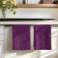 thumbnail image 7 of Purple Burlap Texture Kitchen Towels Set of 3, Farmhouse Vintage Purple Absorbent Dish Towels for Kitchen, Microfiber Hand Towel, Quick Drying Tea Towel for Cleaning Decorative Dishcloths, 7 of 7
