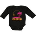 thumbnail image 3 of Inktastic Cancun Mexico Sunset Girls Long Sleeve Baby Bodysuit, 3 of 5